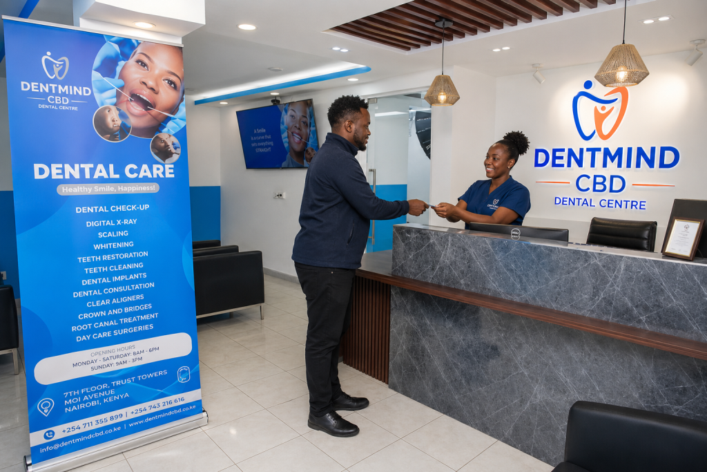 Same day emergency dental appointment at DentMind CBD Dental Centre Nairobi CBD
