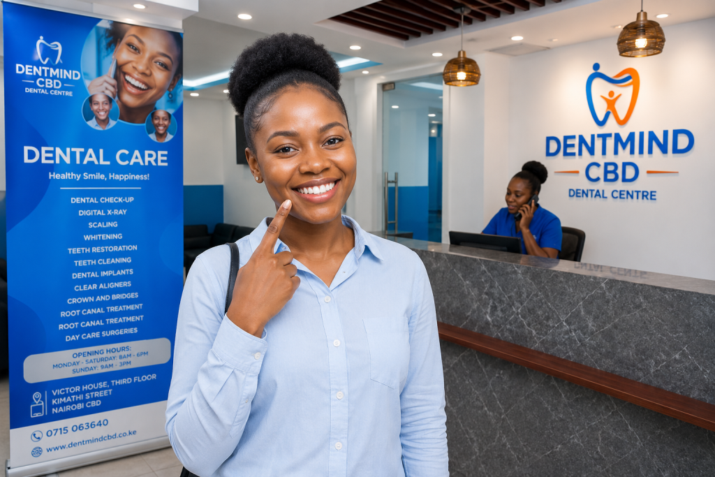 Confident smile after Invisalign treatment at DentMind CBD Dental Centre Victor House Nairobi CBD