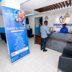 SHA dental cover being verified for a patient at DentMind dental clinic reception in Nairobi CBD